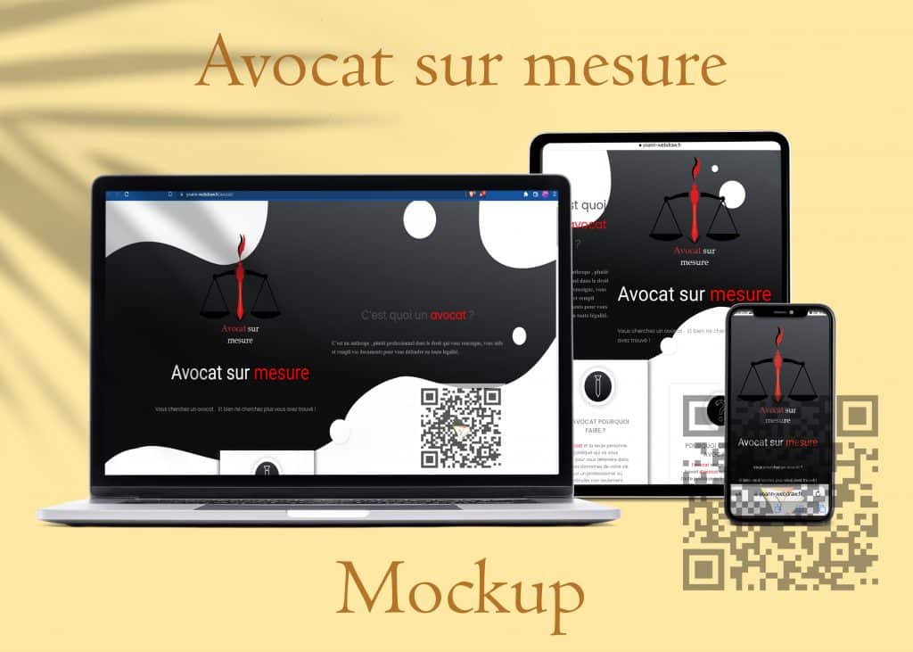 portfolio site fictif avocat